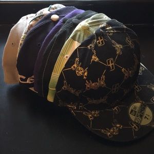 8 designed hats